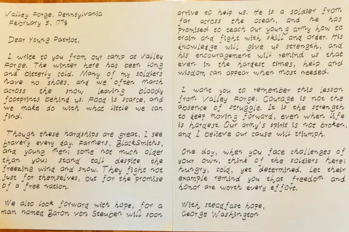 Full size sample letter